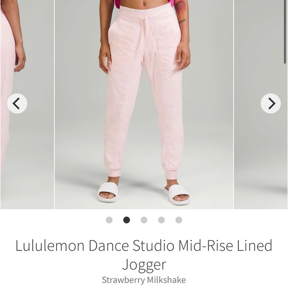 Lululemon studio pant lined. Strawberry Milkshake - Picture 4 of 4